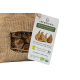 Vacuum packed dried figs in jute bag 200g (15 units)