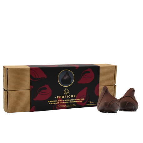 Organic Chocolate covered Fig 16 units (8+8)